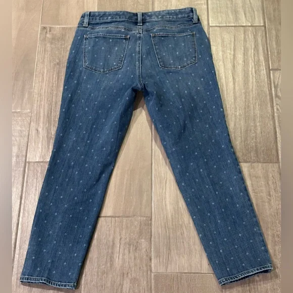 Talbots Flawless Slim Ankle Pattern Denim Jeans Size 8P - Picture 7 of 7